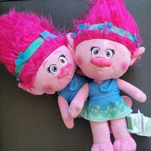 DreamWorks Trolls Poppy Cuddle Pillow Bundle of 2 - BRAND NEW